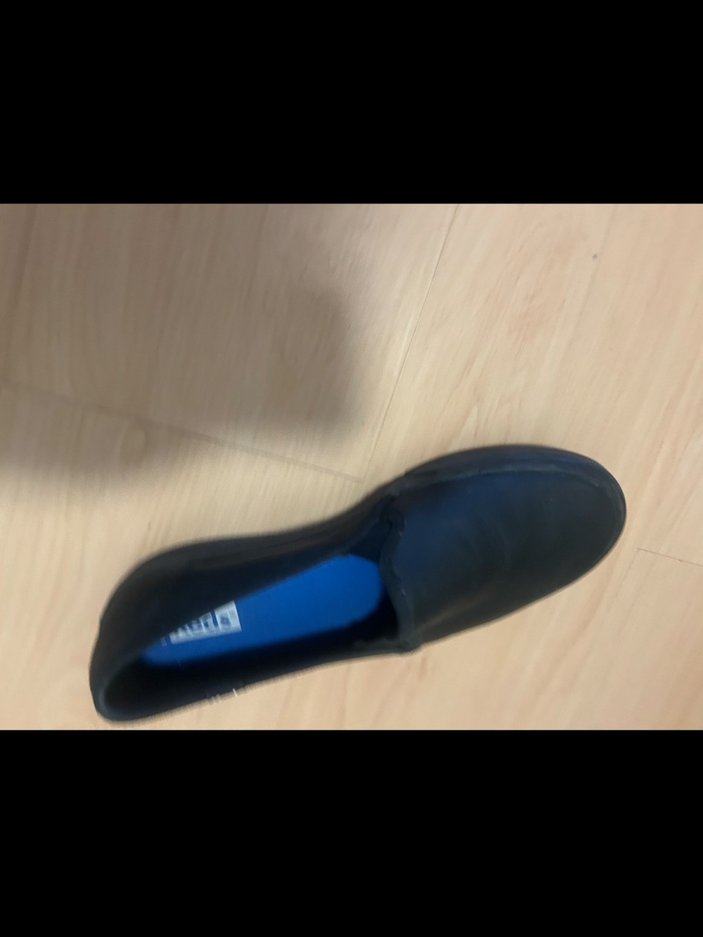 Keds Women’s Slip-On Loafers in Black with Blue Insole